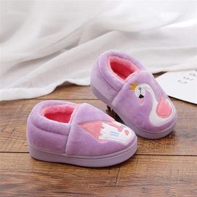 img 2 attached to 🧦 Warm Winter Indoor Boys' Toddler Slippers Shoes