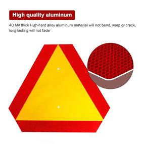 img 3 attached to 🚧 Slow Moving Vehicle Safety Sign for Enhanced Occupational Health & Safety – Product for Improved Safety Measures