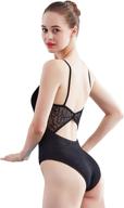 🩰 women's cotton spaghetti straps ballet leotards - daydance camisole dance costumes - size up for better fit logo