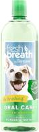 🐾 tropiclean 2 pack fresh breath pet water additive - 33.8 ounce plaque remover logo