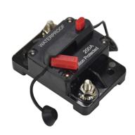 ⚡ 30-300a manual reset circuit breaker for car auto boat stereo audio fuse plug (200a) logo
