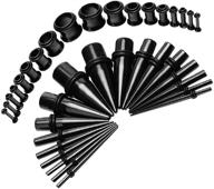 👂 bodyj4you 36pc gauges kit - surgical steel tunnel plugs tapers piercing set 14g-00g - ear stretching essentials logo