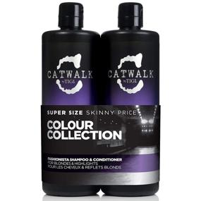 img 4 attached to 💜 Tigi Catwalk By Tigi Fashionista Violet Shampoo and Conditioner Duo Pack - 25.36 Oz