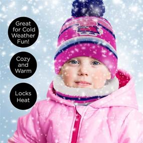 img 3 attached to 🧣 eOne Winter Hat, Kids Gloves, Toddlers Mittens: Peppa Pig Baby Beanie for Girls Ages 2-4