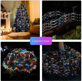 img 3 attached to 40Ft Battery Powered LED Rope Lights: 120 LEDs, Remote Control, 8 Modes, Color Changing, Waterproof Strip Fairy Lights - Perfect for Garden, Christmas, Party Decorations!