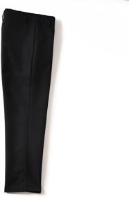 img 3 attached to Premium Quality YuanLu Flat Front Boys Dress Pants with Adjustable Waist - Stylish and Comfortable!