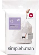 🗑️ simplehuman custom fit trash can liner a, 4.5l / 1.2 gallons, pack of 120 (4 packs) logo