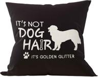 mancheng zi golden retriever glitter cushion home decor logo