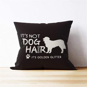 img 2 attached to Mancheng Zi Golden Retriever Glitter Cushion Home Decor