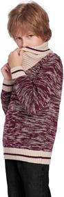 img 1 attached to Boyoo Knitted Sweater Long Fashion Pullovers Boys' Clothing in Sweaters