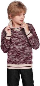 img 2 attached to Boyoo Knitted Sweater Long Fashion Pullovers Boys' Clothing in Sweaters