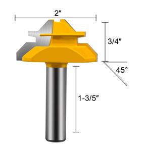 img 3 attached to CNC Lock Miter Bit for Enhanced Router Performance