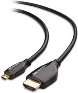 кабель cable matters длиной 25 футов high speed micro hdmi to hdmi cable - готов к разрешению 4k логотип