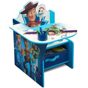 img 2 attached to 🪑 Disney Toy Story 4 Delta Children Chair Desk with Storage Bin