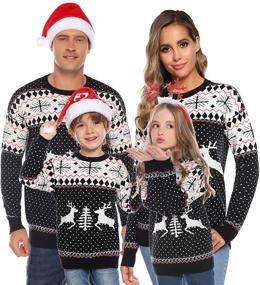 img 4 attached to 🎄 Boys' Clothing: Matching Christmas Sweaters by Totatuit