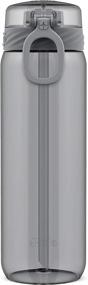 img 1 attached to 💧 Ello Cooper 28 oz BPA-Free Tritan Water Bottle with Silicone Straw - Grey: Hydration on the Go!