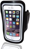 running armband for iphone 8 plus (5.5), black by red star tec logo