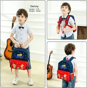 img 3 attached to Willikiva Dinosaur Backpack Waterproof Preschool Backpacks for Kids' Backpacks