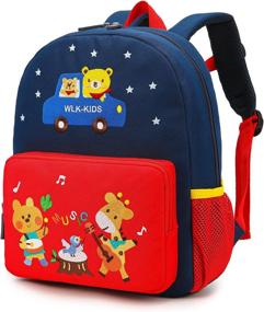 img 4 attached to Willikiva Dinosaur Backpack Waterproof Preschool Backpacks for Kids' Backpacks