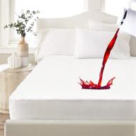 🛏️ full size cotton flannel waterproof mattress protector - sleep academy logo