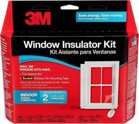 img 4 attached to 🏢 3M Indoor Window Insulator Kit - Heat and Cold Window Insulation Film, 5.16ft. x 17.5ft., Covers Two 3ft. x 5ft. Windows
