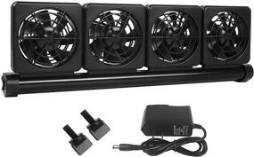 img 4 attached to 🐠 Petzilla 4-Fan Aquarium Chiller Cooling System for Salt and Fresh Water Tanks - Fits Aquariums with Lip Width Less Than 1/2 Inch