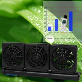 img 1 attached to 🐠 Petzilla 4-Fan Aquarium Chiller Cooling System for Salt and Fresh Water Tanks - Fits Aquariums with Lip Width Less Than 1/2 Inch