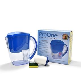 img 4 attached to 🍶 ProOne Water Filter Pitcher with Fruit Infuser - Top Choice for Kitchen, Office, Camping, or RVing, Providing Filtered Water