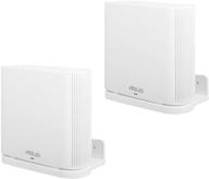 держатель для настенного крепления holaca 2 pack stand bracket для системы asus zenwifi ax whole-home tri-band mesh wifi 6 - надежное и простое крепление (белый) логотип