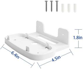 img 1 attached to Держатель для настенного крепления HOLACA 2 Pack Stand Bracket для системы ASUS ZenWiFi AX Whole-Home Tri-Band Mesh WiFi 6 - надежное и простое крепление (белый)