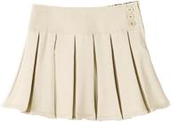 bienzoe girl's classic pleated school uniform dance skirt - elevate your style with timeless elegance! logo