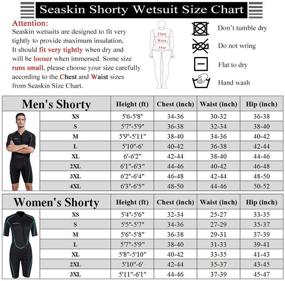 img 3 attached to 3mm Shorty Wetsuit for Men and Women - Full Body Front Zip Diving Suit for Snorkeling, Surfing, Swimming, and Diving