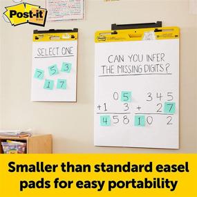 img 2 attached to Post-it Self-Stick Mini Easel Pad, 15x18, 20 Sheets/Pad, 3 Pads, Ideal for Virtual Teaching and Learning (577-3PK)