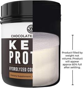 img 1 attached to 🍫 Left Coast Performance Keto Collagen Protein Powder Chocolate: Grass-Fed Collagen & MCT Powder Blend, 1lb - Low Carb Meal Replacement Shakes with No Carbs, 25 Servings
