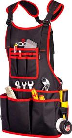 img 4 attached to 🛠️ NoCry Heavy Duty Work Apron: Waterproof Canvas, 25 Tool Pockets, Adjustable for Men and Women (XXS-4XL)