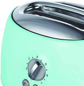 img 3 attached to Brentwood TS-270BL Cool-Touch 2-Slice Retro Toaster with Extra-Wide Slots (Blue) – Optimum Size for Appliances