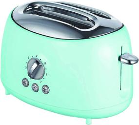 img 4 attached to Brentwood TS-270BL Cool-Touch 2-Slice Retro Toaster with Extra-Wide Slots (Blue) – Optimum Size for Appliances