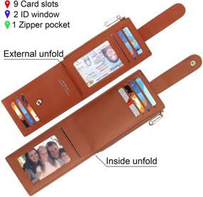 img 1 attached to 👛 Badiya Holder Wallet: The Perfect Bifold Organizer for Women's Handbags and Wallets