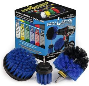 img 4 attached to 🧽 Power Scrubber Drill Brush Set for Efficient Cleaning – Versatile Drill Brush Attachment Kit for Carpets and More