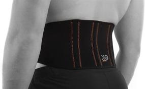 img 4 attached to 👍 XO KINETICS - #1 Lower Back Lumbar Support Belt for Men and Women. Ideal for Sport or Work Related Back Pain. 88% Copper Nylon. Size 42 - 50 inch.