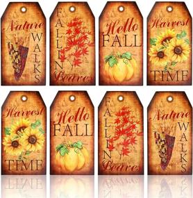 img 4 attached to Whaline Sunflower Thanksgiving Birthday Bookmarks