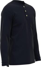 img 2 attached to 💧 Nano TexSpill Resistance RelaxFit Long Sleeve: Stylish & Practical Protection against Accidental Spills