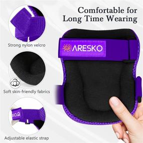 img 1 attached to 🛴 AresKo Kids/Youth Protective Gear Set: 6-in-1 Safety Kit for Scooter, Skateboard, Bicycle & More