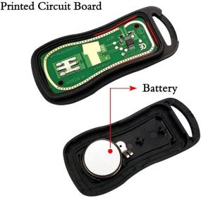img 1 attached to 🔑 Лучший пульт дистанционного управления без ключа для автомобильного ключа замены KBRASTU15 CWTWB1U733 для Nissan Murano Sentra Titan (2 штуки)