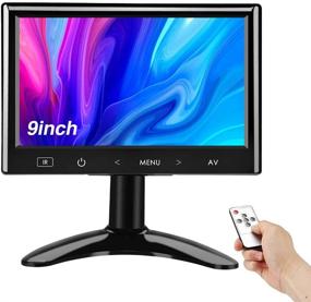 img 4 attached to 📺 Compact 9 Inch HDMI Monitor with 1024x600 LCD Display - Versatile Support for HDMI/VGA/AV Input, Ideal for PC, Camera, Raspberry PI, Car Travel, Outdoor or Kitchen - Includes Bracket