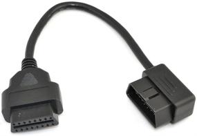 img 4 attached to 🚗 Enhance Car Diagnostics with iKKEGOL 1ft OBD2 16 Pin Male to Female Extension Cable