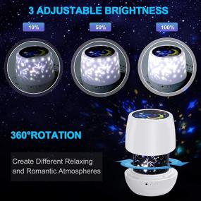 img 2 attached to 🌟 Votozi Multifunctional Star Projector Night Light for Kids – Perfect for Bedrooms, Birthday & Christmas Gifts, Parties, Baby's Room Decor, Includes 5 Colorful Films