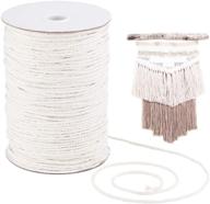 🧵 miukada 3mm x 220yd (approx. 200m) macrame cord: natural cotton rope for handmade plant hangers, wall hangings, diy dream catchers - 3-strand twisted craft supply logo