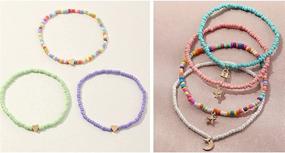 img 2 attached to Yfstyle Handmade Bracelets Colorful Set 7PCS