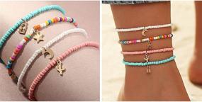 img 1 attached to Yfstyle Handmade Bracelets Colorful Set 7PCS